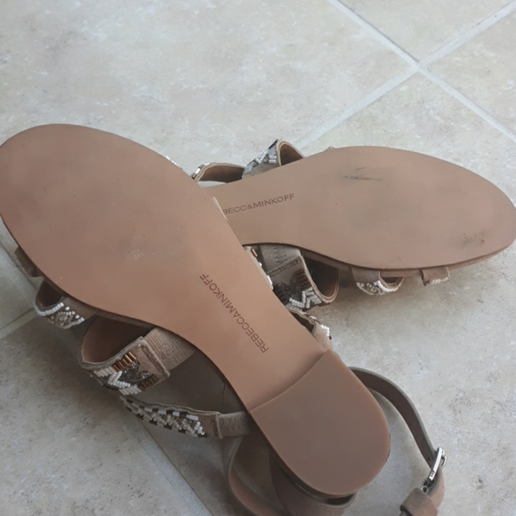 Rebecca Minkoff Leather Suade Sandals - Picture 5 of 8